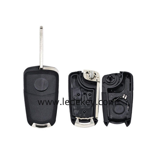 Opel 2 button Folding  Flip Remote Key Shell with HU100 blade