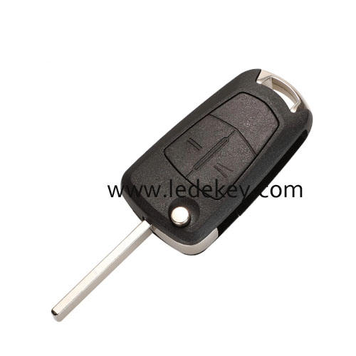 Opel 2 Button Flip Remote Key  with 433MHZ  ID46&7941 Chip for Opel Corsa D 2007-2012, Meriva B 2010-2013