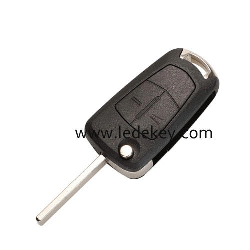 Opel 2 Button Flip Remote Key  with 433MHZ  ID46&7946 Chip for For opel Vectra C（2006-2008,Signium (2005-2007)