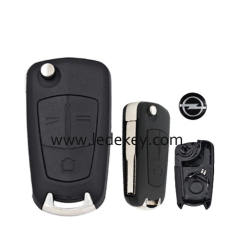 Opel 3 button Folding  Flip Remote Key Shell with HU43 blade