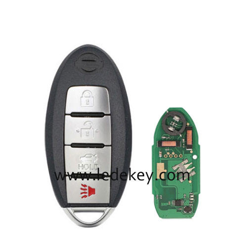 Nissan After 2010 Tiia,Sylphy,March,Sentra 4 Button smart key card with 315MHz ID46-7952 Chip FCC: CWTWB1U815