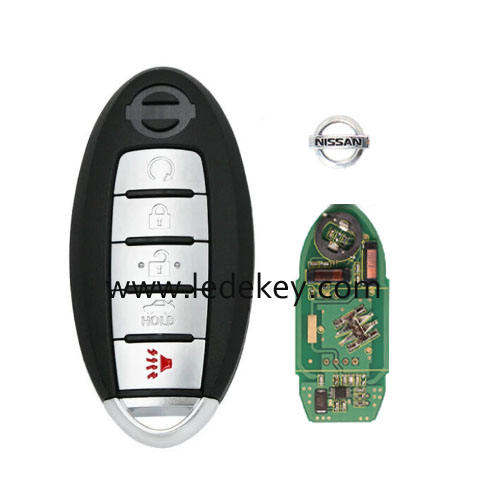 Nissan Patrol Altima Maxima 5 Button smart key card with 433MHz ID46-Pcf7952 Chip FCC: CWTWB1G744