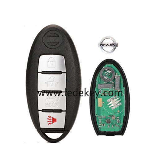 Nissan X-Trail Qashqai 2014-2017 4 Button smart key card with 433MHz 4A Chip FCC: KR5S180144106 / S180144106