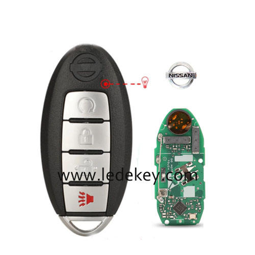 Nissan Murano Pathfinder Titan 2019+ 4 Button smart key card with 433MHz 4A Chip FCCID: KR5TXN7 P/N: S180144904