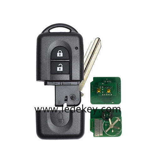 Nissan 2 Button Keyless Remote Key  with 433Mhz 4D60 Chip  P/N: 285E3AX605 / 285E3BC00A