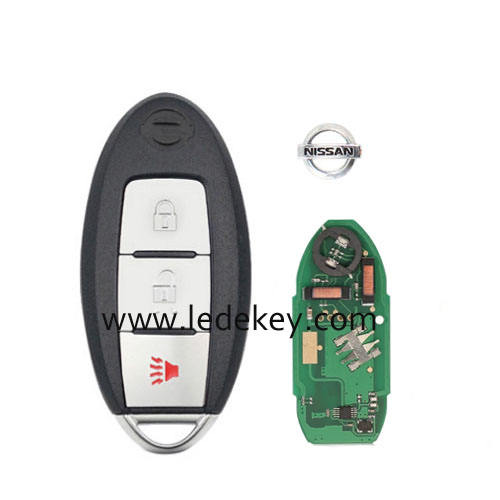 Nissan After 2010 Tiia Sylphy,March,Sentra 2+1 Button smart key card with 315MHz ID46-7952 Chip FCC: CWTWB1U815