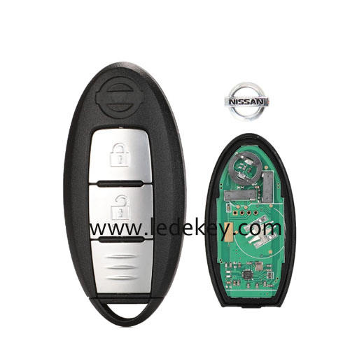 Nissan X-Trail Qashqai 2014-2017 2 Button smart key card with 433MHz 4A Chip FCC: S180144102
