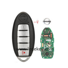 Nissan Altima Teana Sentra Versa 2019+ 5 Button smart key card with 433MHz 4A Chip FCCID:KR5TXN4  P/N: S180144803