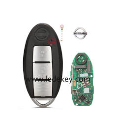 Nissan Kicks X-Trail Qashqai 2016-2021 2 Button smart key card with 433MHz 4A Chip FCCID: KR5TXN1 Model: S180144500