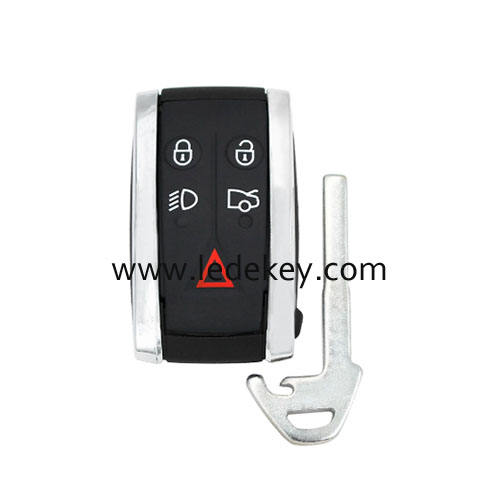 For Jaguar 5 Button Smart Remote Key with 433Mhz ID46-7953 Chip FCCID：KR55WK49244 / KR55WK45694 for Jaguar XF XFR XK XKR 2009 - 2015