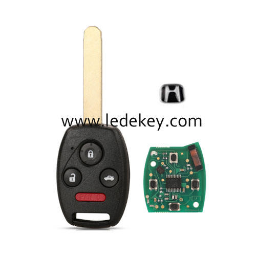 Honda 3+1 button remote key with 433Mhz ID46&7961 chip (FCC:N5F-S0087-A) for Honda Civic 2006-2013