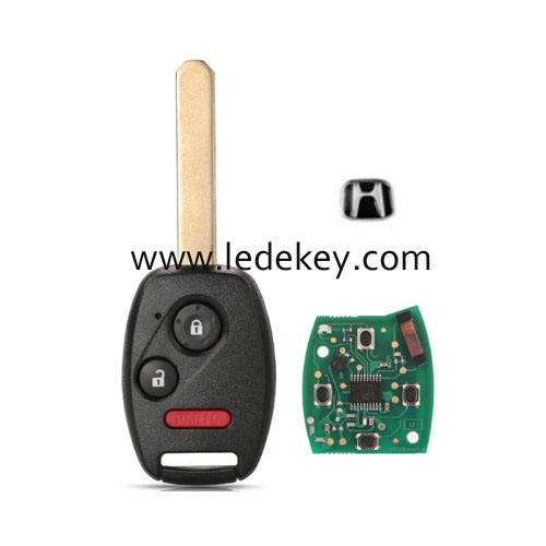 Honda 2+1 button remote key with 433Mhz ID46&7961 chip (FCC:N5F-S0087-A) for Honda Civic 2006-2013