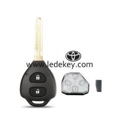 Toyota 2 button remote key with TOY43 blade with logo 433Mhz G chip FCC ID : 11H29 For Toyota RAV4 Corolla Europe 2006 - 2010