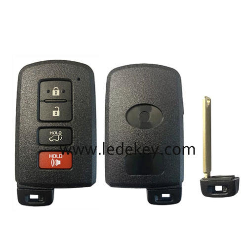 Toyota 4 button Smart Key 433Mhz P1 A8 DST-AES chip For Toyota Land Cruiser 2016-2017 P/N: 89904-60K00 Model BH1EW Keyless Go