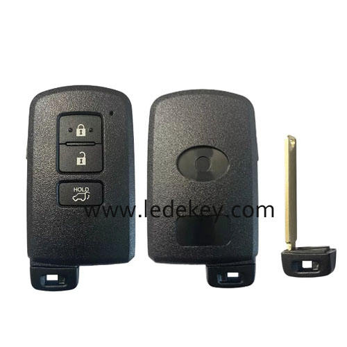 Toyota 3 button Smart Key 433Mhz FSK P1 A8 DST-AES  Chip For Toyota Highlander    P/N: 89904-60J90 Model: BH1EW Keyless Go
