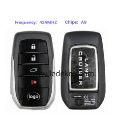 Toyota 4 button Smart Key 433Mhz A9 chip For Toyota Land Cruiser 2020  P/N: 89904-60X80 FCC ID: B2Z2K2P 2110C Board