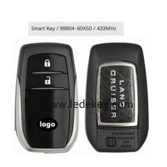 Toyota 2 button Smart Key 433Mhz RF430 / 8A (TOYOTA A9) Chip For Toyota Land Cruiser 2020-2021  Board# 89904-60X50