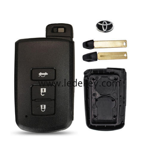 Toyota 3 button smart key shell with blade