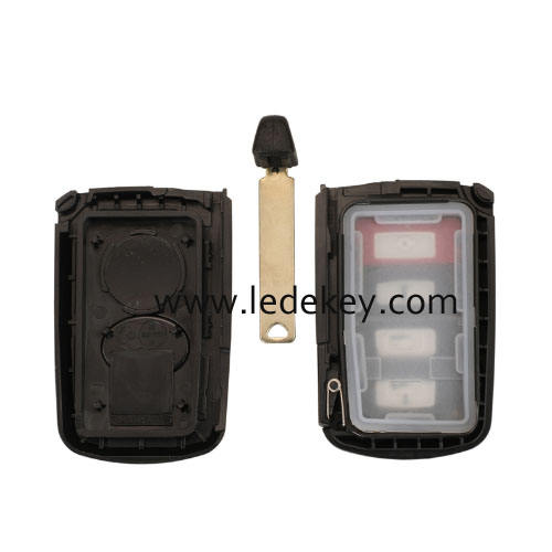 Toyota 2+1 button smart key shell with blade
