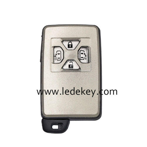 Toyota 4 button smart key shell with blade