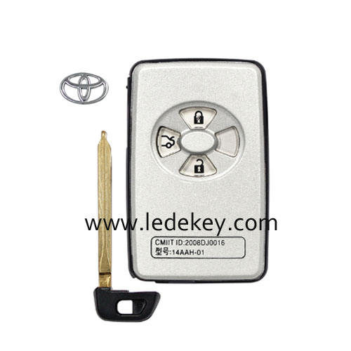 Toyota 3 button smart key shell with blade