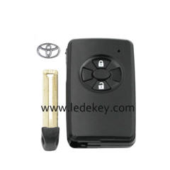 Toyota 2 button smart key shell with blade black color