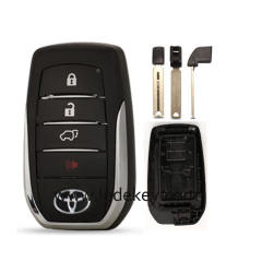 Toyota 4 button SUV smart key shell with blade (KD/K518/VVDI smart key)