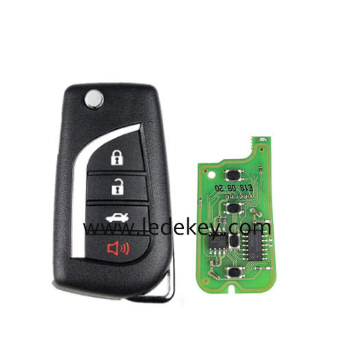 VVDI universal 4 button remote master XKTO10EN For Toyota