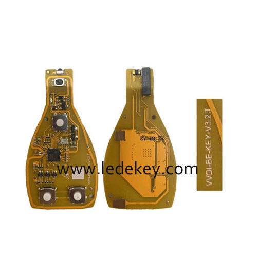 Xhorse VVDI BE key Pro Yellow Color Verion No Points 4 button Mercedes Benz key 433mhz