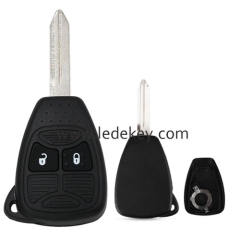2 button Chrysler remote key shell NO LOGO with battery clamp