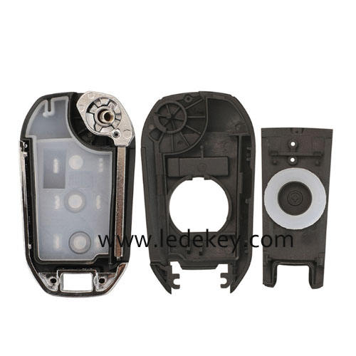 Peugeot 3 button Light button flip remote key FSK 433mhz ID46-PCF7941 chip (307/VA2 blade ) For Peugeot 208 2008 301 308 508 5008 RCZ Expert