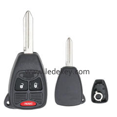 2+1 button Chrysler key shell NO LOGO with battery clamp