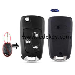 3 button Ford Mondeo modified folding flip remote key shell