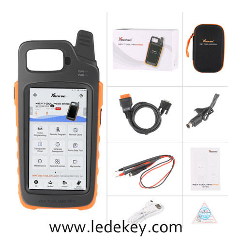 Xhorse VVDI Key Tool Max Pro with Mini OBD Tool Functions Add Voltage and Leakage Current Multi-Language Remote Programmer