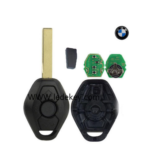 BMW EWS Systerm  3 button remote key with 2 track blade with 433MHZ aftermarket 7935 chip