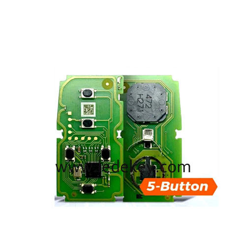 XHORSE VVDI 5 Button XM Smart Key PCB XSTO20EN  (Not include key shell)