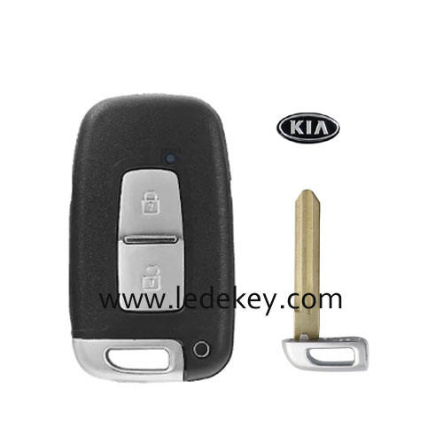 Kia 2 button smart key shell with Left Blade