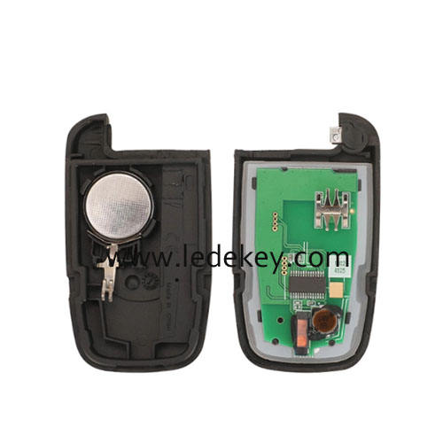Hyundai 3 button smart remote key Middle Right Blade 433Mhz ID46-PCF7952 chip (FCC ID : SY5HMFNA04 )