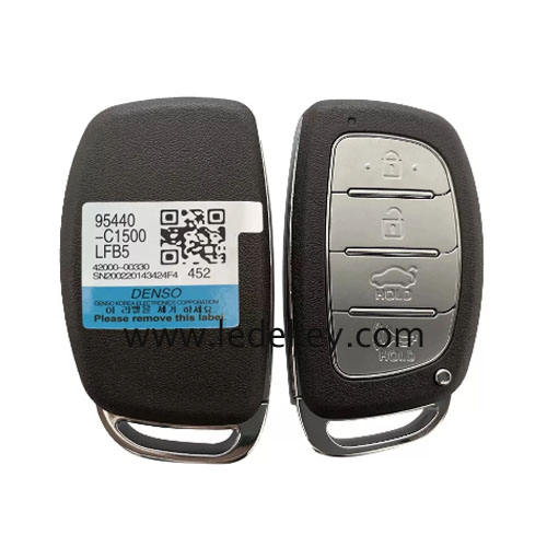 Aftermarket 4 Button Smart Key For Hyundai Sonata 2015-2019 Remote 434MHz 8A Chip FCC CQOFD00120 P/N 95440-C1500