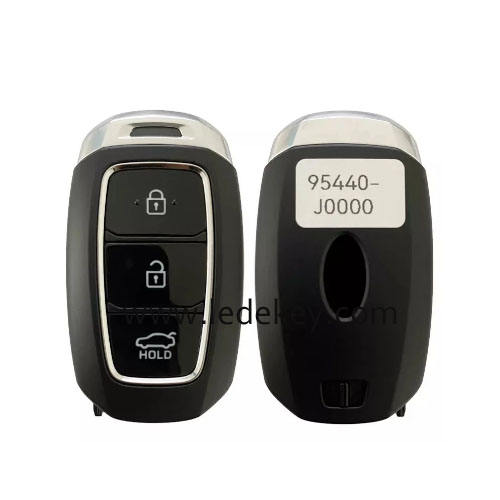 Original Genuine Hyundai 3 Button Smart Key For Hyundai Accent 2018-2020 Remote 433MHz 8A Chip FCCID Number 95440-J0000