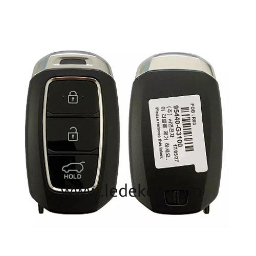 Original Genuine Hyundai 3 Button Smart Key For Hyundai I30 2018 2019 Remote 433MHz  FCCID Number 95440-G3100 PN number SYEC3F0B1608