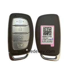 Original Hyundai 4 Button Smart Key For Hyundai I20 i20 2021 2022 Remote 433MHz  FCCID Number 95440-T7100