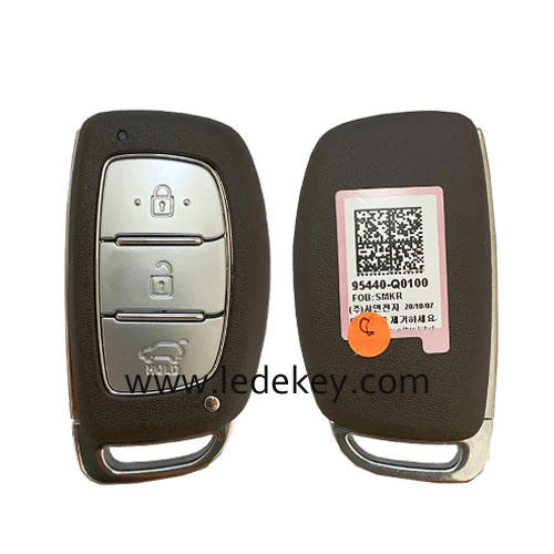Original Hyundai 3 Button Smart Key For Hyundai I20 2020+ Remote 433MHz  FCCID Number 95440-Q0100