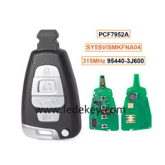 Aftermarket 4 Button Smart Key For Hyundai Veracruz 2007-2012 Remote 315MHz PCF7952A Chip FCC SY5SVISMKFNA04 P/N 95440-3J600