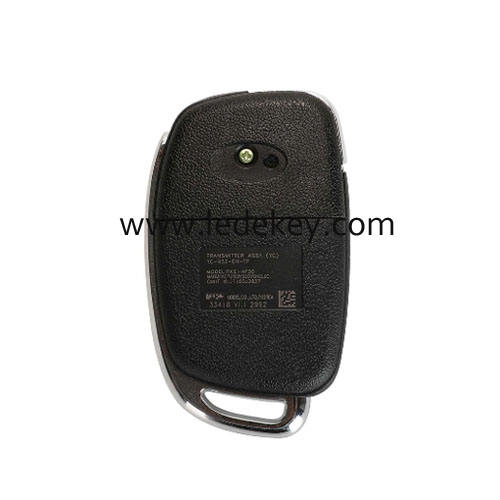 Original 3 Button Flip Remote Key For Hyundai Verna Remote 433MHz 4D60 Chip FCCID Number RKE-4F30 2015DJ2837