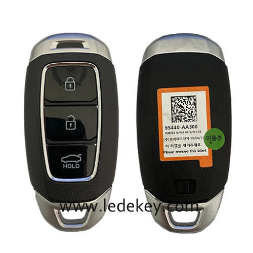 Original Hyundai 3 Button Smart Key For Hyundai Elantra 2021 Remote 433MHz  FCCID Number 95440-AA300