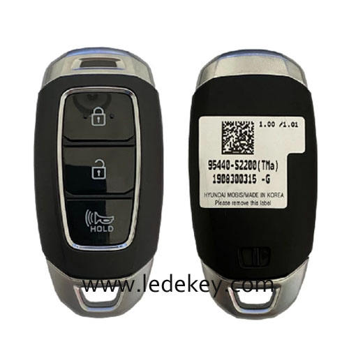 Aftermarket Hyundai 3 Button Smart Key For Hyundai Santa Fe 2020 Remote 433MHz 47 Chip FCCID Number 95440-S2200
