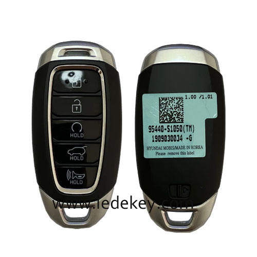 Original Hyundai 5 Button Smart Key For Hyundai Santa Fe 2019+ Remote 433MHz  FCCID Number 95440-S1050