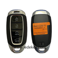 Aftermarket Hyundai 4 Button Smart Key For Hyundai Santa Fe 2018+ Remote 433MHz FCCID Number 95440-S1200 P/N Number TQ8-FOB-4F19