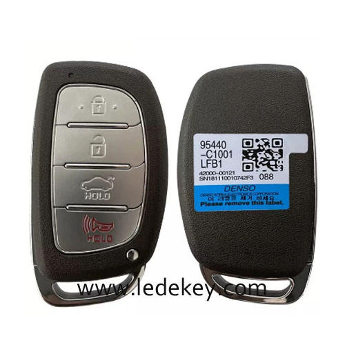 Aftermarket Hyundai 4 Button Smart Key For Hyundai Sonata 2015-2017 Remote 433MHz 8A chip FCCID Number 95440-C1001 95440-C1000 PN Number CQOFD00120